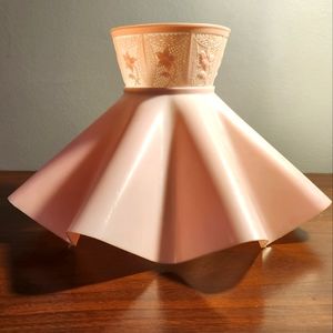 VINTAGE pale pink lamp shade